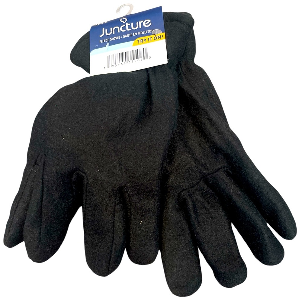 Men's Juncture Fleece Lined Fall/Winter Black Pair Glove New with Tag